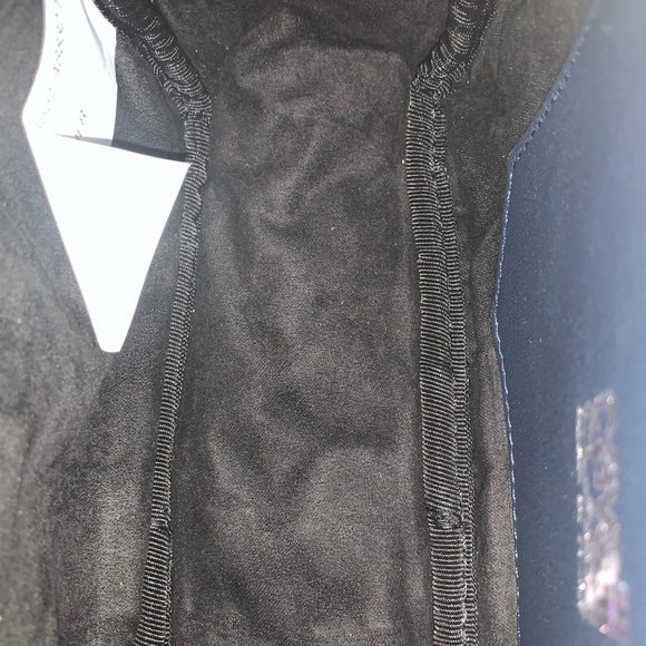 NWT CAVALLI CLASS Chain Link Python Print Top Dark Blue Small Cross-body Bag - Picture 7 of 7